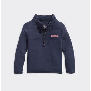 Vineyard Vines Baby Boy Navy Blue Quarter-Zip Shep Shirt